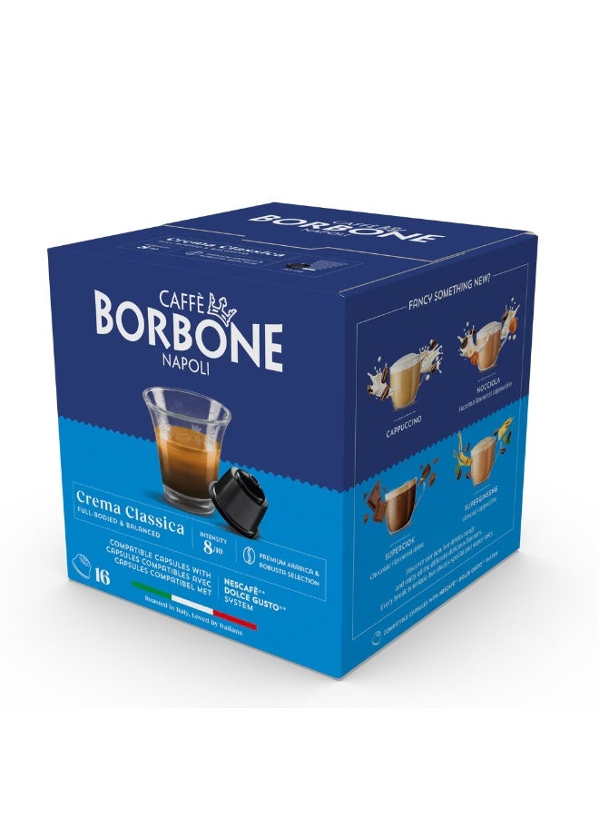 CAFFE BORBONE Crema Classica Capsules Compatible  8/10 - 16 Capsules - Image 3